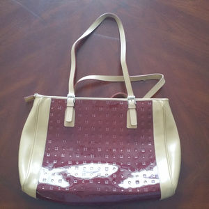 Arcadia Leather Shoulder Bag Burgandy